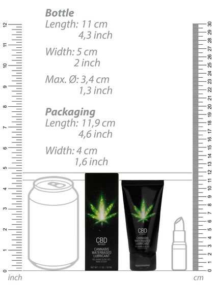 Shots Cbd Cannabis Waterbased Lubricant 50 Ml zdjęcie 8