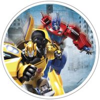 Opłatek na tort Transformers Robot Humanoidalny Samochodowy Urodziny