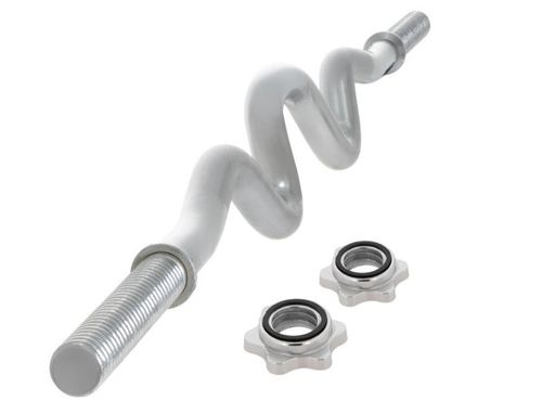 MAXXIVA Zakrzywiony dwuręczny gryf SZ, 120 cm, srebrny na Arena.pl