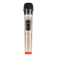 bezprzewodowy mikrofon dynamiczny uhf puluz pu628j 3.5mm (złoty)