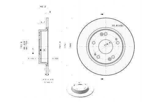 TARCZA HAM TYL 260X9 P BREMBO na Arena.pl