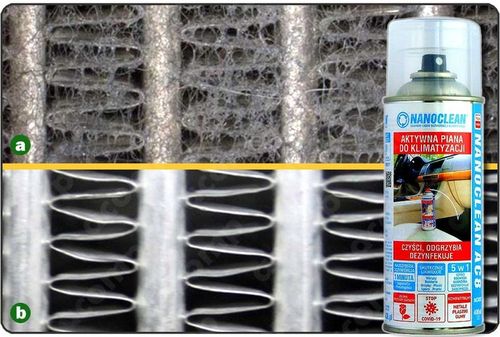 Nanoclean AC8 serwis biobójczy, odgrzybiacz klimatyzacji 5w1 Atest PZH, UE na Arena.pl