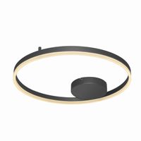 Sufitowa lampa nowoczesna Halo pierścień LED 42W 3000k czarny