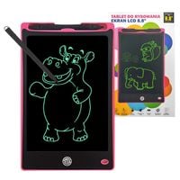 TRUSTY TABLET DO RYSOWANIA 8,8 CALA + RYSIK GRAFICZNY RÓŻOWY
