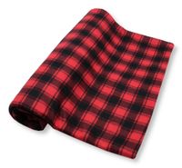Koc Polarowy 160X200 Kratka Czerwono-Czarna