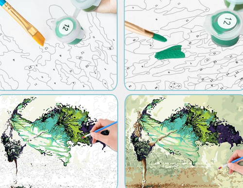 Obraz MALOWANIE PO NUMERACH Na Krośnie MATKA +RAMA na Arena.pl