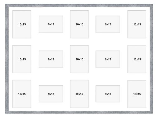 Ramka na 15 zdjęć Hekla 60x80x15 MDF galeria beton 1szt. na Arena.pl