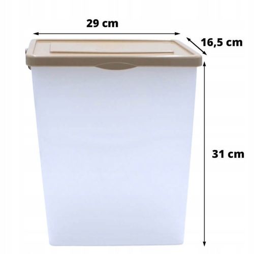PLASTIKOWY POJEMNIK NA PROSZEK DO PRANIA NA KARMĘ Z POKRYWKĄ WIADERKO 10L na Arena.pl