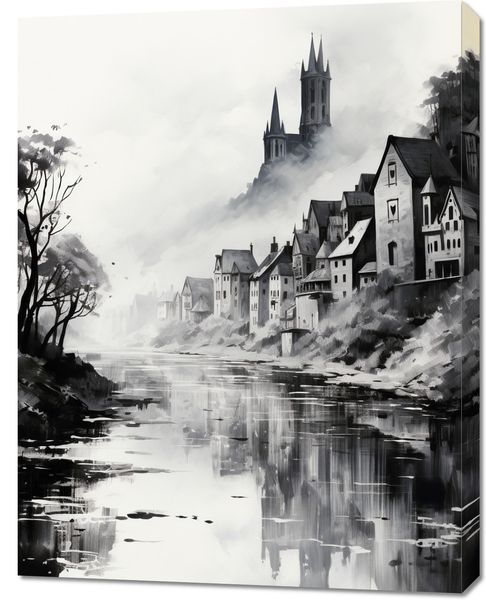 Obraz 70x90cm Mglisty Refleks zdjęcie 1