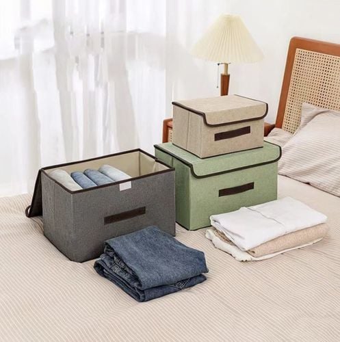 Pudełko pojemnik pojemny do przechowywania rzep komplet 2 sztuk jasny brąz na Arena.pl