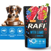 MOKRA KARMA DOLINA NOTECI RAFI ADULT BEZ ZBÓŻ SASZETKA MIX SMAKÓW 24 x 500G