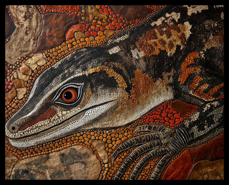 Plakat 50x40cm Oko Jaszczurki zdjęcie 2
