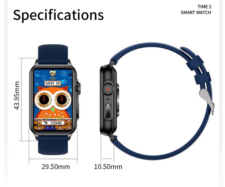 smartwatch damski rubicon rncf06 black smarub215 zdjęcie 15