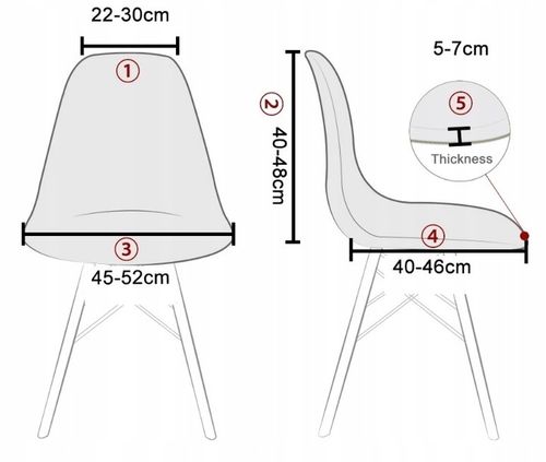 POKROWIEC NA KRZESŁO SKANDYNAWSKIE WELUR GRUBY na Arena.pl