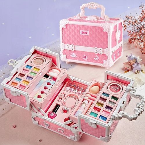 DUŻY ZESTAW KOSMETYKÓW DO MAKIJAŻU I PAZNOKCI MAKEUP DLA DZIECI PREZENT na Arena.pl