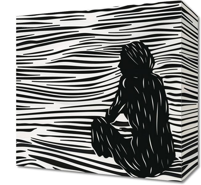 Obraz 30x30cm Złożone Fluidalne Linie zdjęcie 1