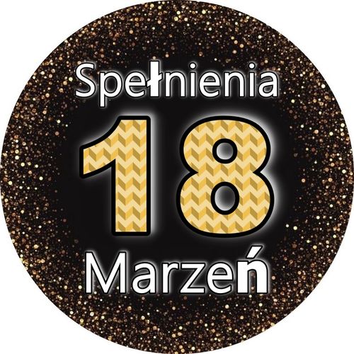 Opłatek na tort Urodziny 18 na Arena.pl