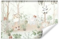 Fototapeta Dziecięca Urocze ZWIERZĘTA Las Misie Natura 450cm x 300cm