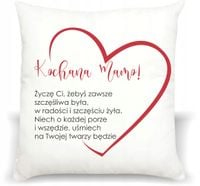 foto PODUSZKA PREZENT na DZIEŃ MAMY z życzeniami