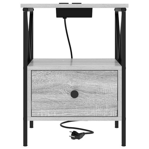 Szafka Nocna 2 pcs Szary dąb sonoma 41.5 x 40.5 x 55 cm na Arena.pl