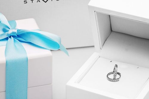 Złote kolczyki KBD1714 - Diament na Arena.pl