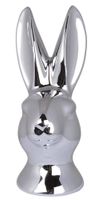 Głowa królika srebrna duża