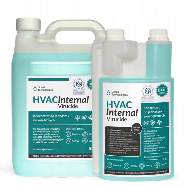HVAC Internal Virucide 1L Płyn środek do dezynfekcji klimatyzacji BIOCLEAN zdjęcie 2