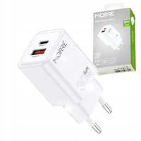ŁADOWARKA SIECIOWA SZYBKA 30W Quick Charge QC 3.0 USB PD USB-C UNIWERSALNA