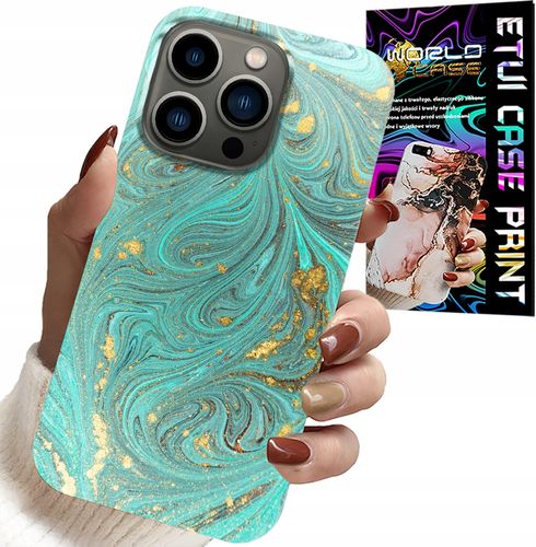 ETUI DO IPHONE 15 PRO MAX - MARMURKOWE WZORY + SZKŁO HARTOWANE na Arena.pl