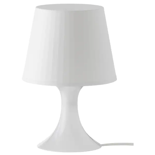Lampa na stół Lampan lampka nocna biała IKEA na Arena.pl