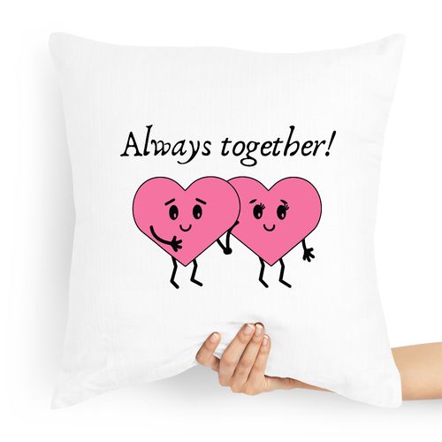 Poduszka Na Walentynki Always Together Z Nadrukiem Ze Zdjęciem na Arena.pl