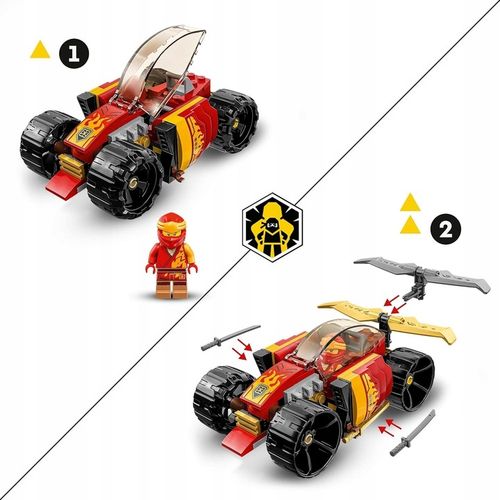 LEGO Ninjago 71784 Odrzutowiec Jay'a EVO 71780 Samochód wyścigowy Kaia EVO na Arena.pl