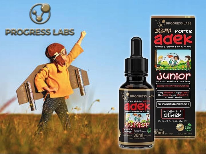 PROGRESS LABS ADEK JUNIOR 30ml WITAMINY DLA DZIECI zdjęcie 6