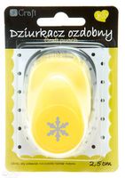 DZIURKACZ OZDOBNY 2,5CM ŚNIEŻYNKA JCDZ-110-145 DP CRAFT