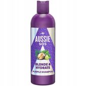 Aussie SOS Blonde Hydrate fioletowy szampon tonujący do włosów blond 300 ml