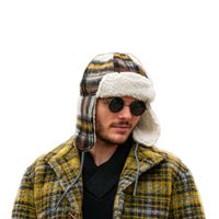 Ciepła czapka w stylu Aviator z nausznikami Size: 54-56cm