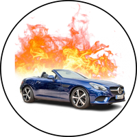 Opłatek na tort Mercedes Auto Samochód Logo Urodziny 18 30 40 50