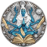 Niue: Cobellian kolorowany/pozłacany 2 uncje Srebra 2025 Antiqued Coin