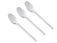 Łyżki plastikowe białe, 50 szt.