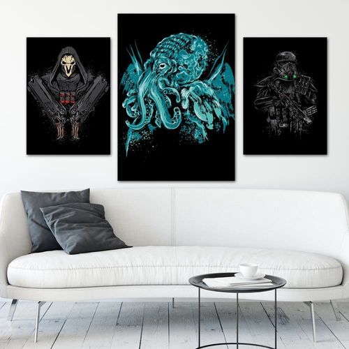 Deco Panel, Niebieska ośmiornica 40x60 na Arena.pl