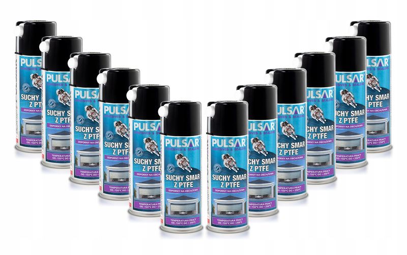 PULSAR SUCHY SMAR TEFLONOWY DO BRAM PTFE 400ml x12 zdjęcie 1