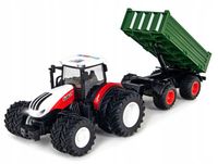 TRAKTOR Z PRZYCZEPĄ DLA DZIECI NA BATERIE PREZENT AKUMULATOR I ZABAWKA LED