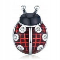 Zawieszka SREBRO 925 Charms Koralik Biedronka