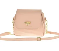 torebka listonoszka laura biaggi – delikatny kolor light pink