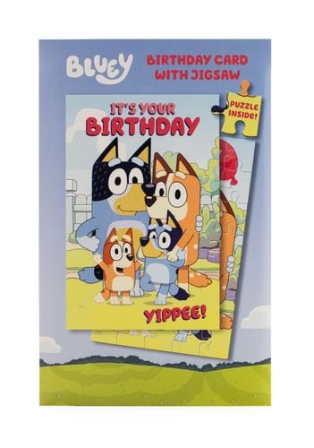 Kartka urodzinowa Bluey puzzle na Arena.pl
