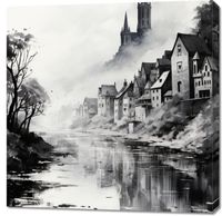 Obraz 90x90cm Mglisty Refleks