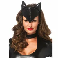 leg avenue maska feline femme fatal czarna elastyczna