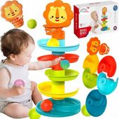 Wieża z piłeczkami zjeżdzalnia piłek kulek kuleczkowa Kulkowy tor Piramida