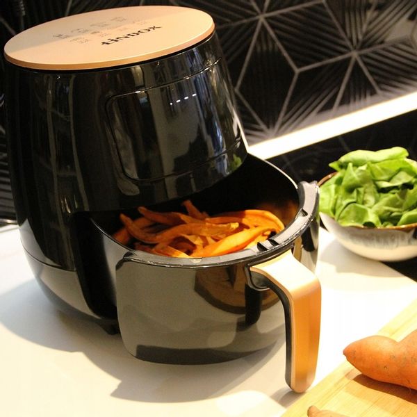 Frytkownica bezolejowa beztłuszczowa panel dotykowy 5 programów 4,5L 1400W zdjęcie 9