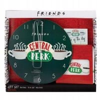 FRIENDS PRZYJACIELE ZESTAW PREZENTOWY ZEGAR ŚCIERKA NOTATNIK CENTRAL PERK